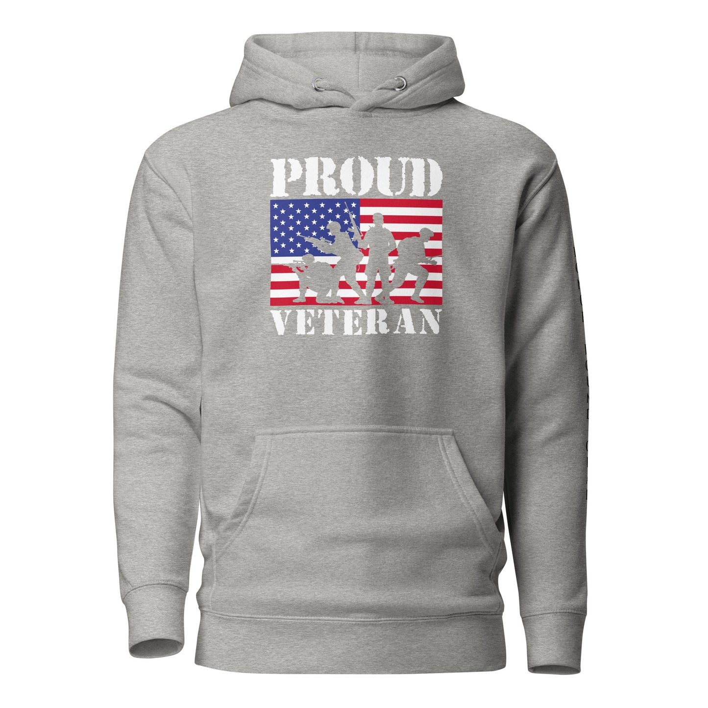 HBG "Proud Veteran" Grey Unisex Hoodie