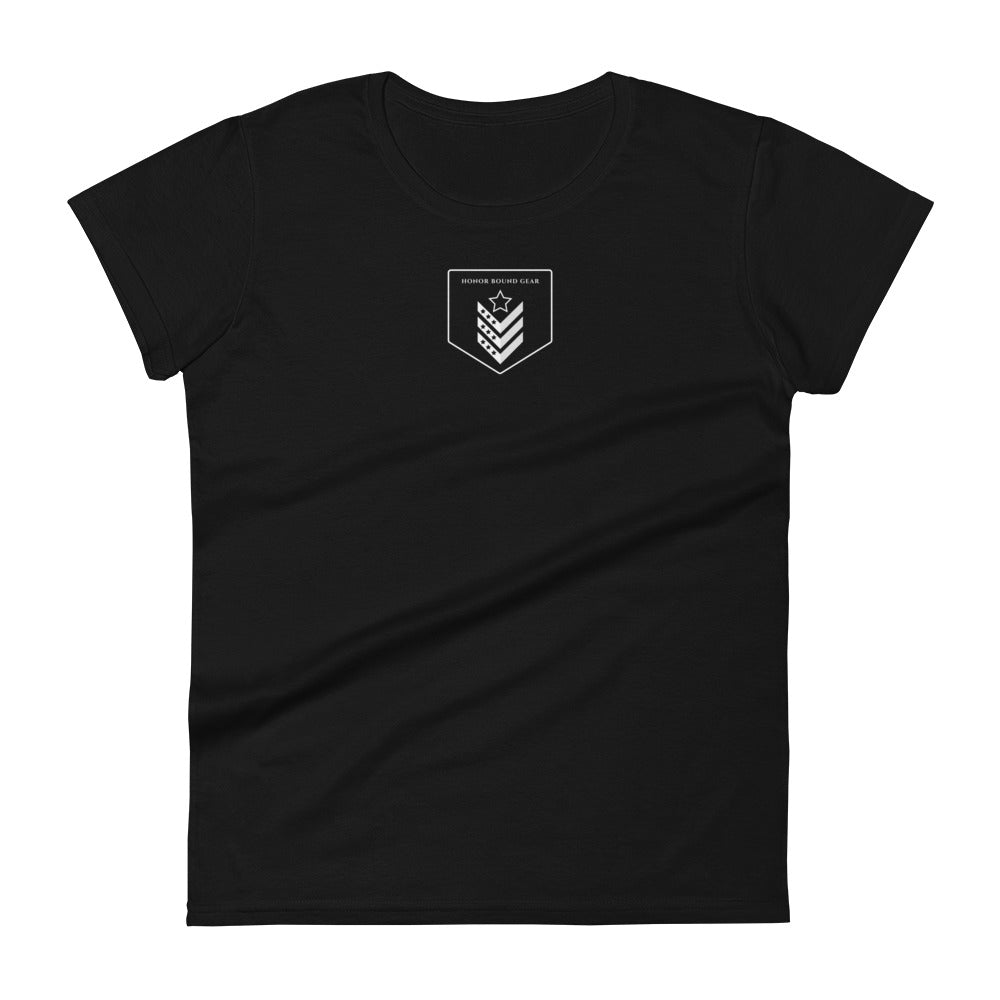 Honor Bound Gear "Don't Look Back" Women's Fitted T-Shirt