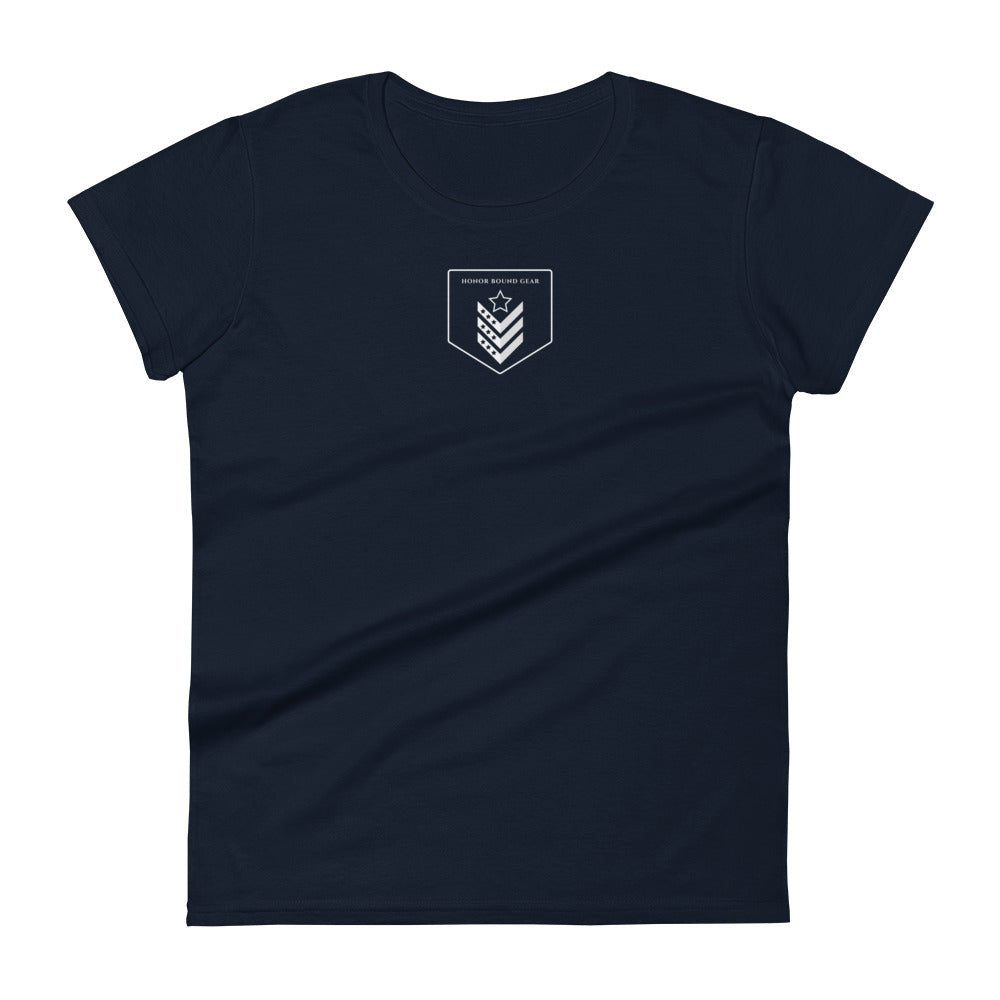 Honor Bound Gear "Don't Look Back" Women's Fitted T-Shirt
