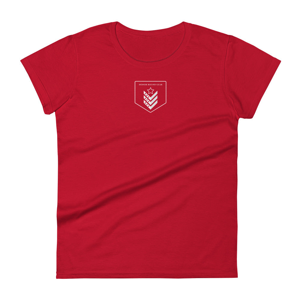 Honor Bound Gear "Don't Look Back" Women's Fitted T-Shirt